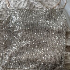 Heartloom Champagne Sequin Cami